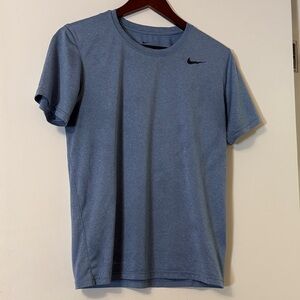 Nike Men's Heather Blue Short Sleeve Dri-Fit Tee